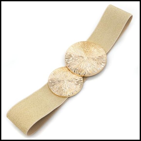 Wide Stretchy Elastic Cinch Belt for Dresses Alloy Buckle main image 5